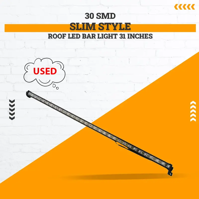 Used 30 Smd Slim Style Roof Led Bar Light 31 Inches - (1 Smd Not Working) 1