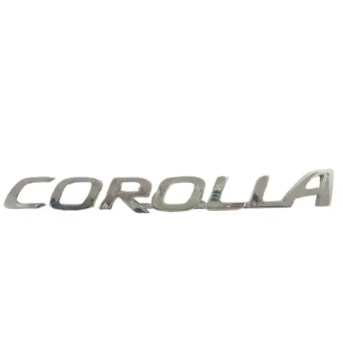 Used 3D Metal Corolla Logo Chrome Rough Condition 2