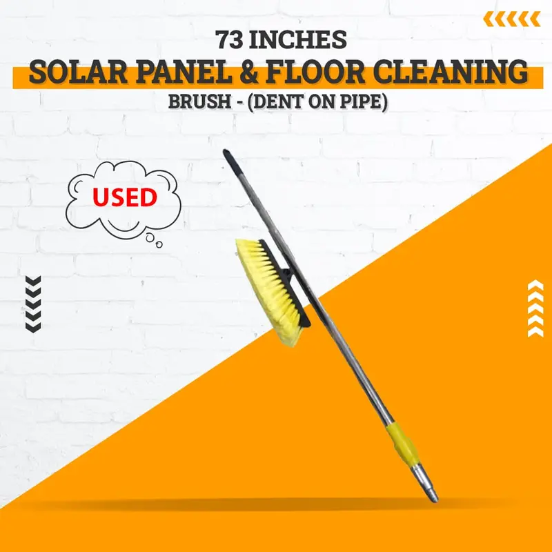 Used 73 Inch Solar Panel & Floor Cleaning Brush - (Dent On Pipe) 1