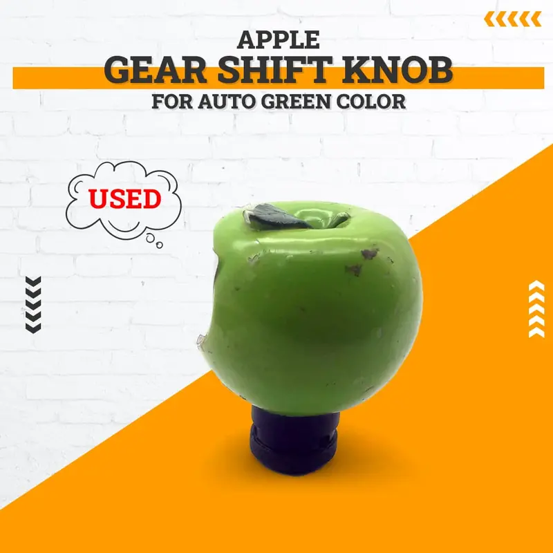 Used Apple Gear Shift Knob For Auto Green Color 1
