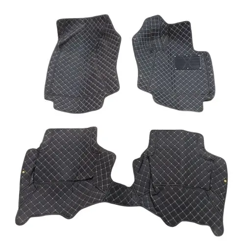 Used Audi A4 7D Luxury Floor Mats - Black - 3 Pcs 2006 - 2012 - Damage 2