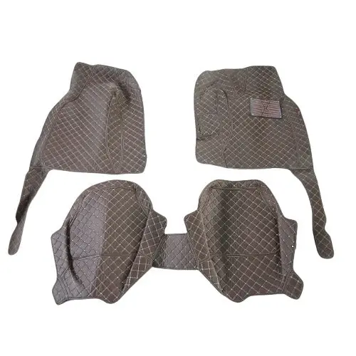 Used Audi A6 7D Luxury Floor Mats - Coffee - 3 Pcs Set 2011 - 2021 - Damage 2