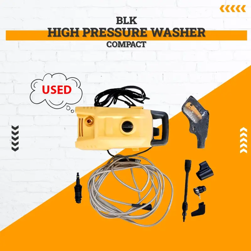 Used Blk Compact High Pressure Washer - Incomplete 1