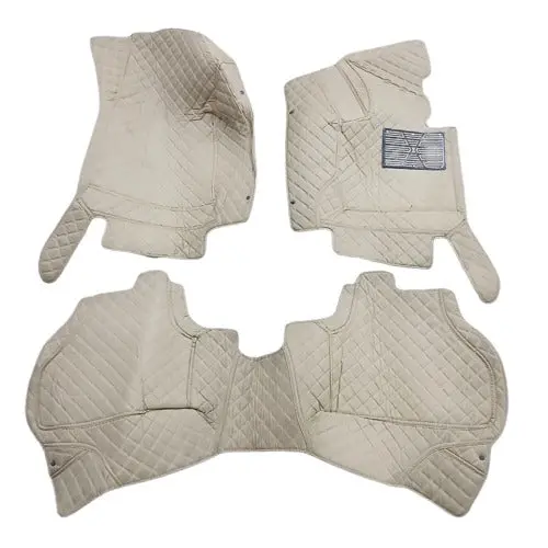 Used Bmw X3 7D Floor Mats Beige 3 Pcs Set 2012 - 2018 - Rough Condition 2