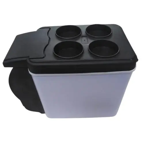 Used Car 6L Portable Fridge Cool Box White - - Black Cap Damage 2