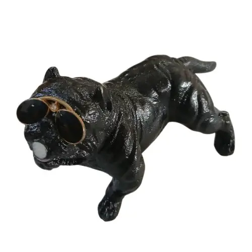 Used Car Dashboard Pitbull Bully Smoking Dog With Chain Multi - (Minor Damage) 2