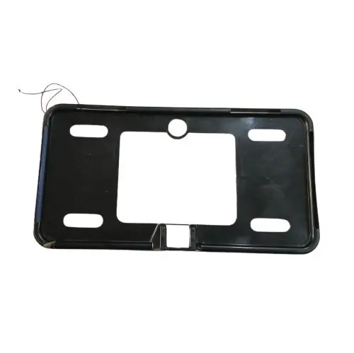 Used Car Number Plate License Frame With Led Neon Light Pair - Black - (Led Not Working) 2