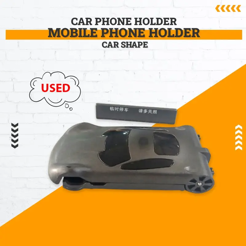 Used Car Phone Holder Car Shape Mobile Phone Holder - Mobile Number Parking Rough Condition 1