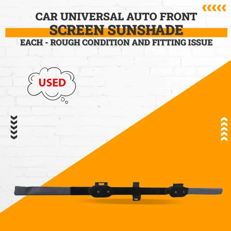 Used Car Universal Auto Front Screen Sunshade / Sun Shade - Each - Rough Condition And Fitting Issue 1