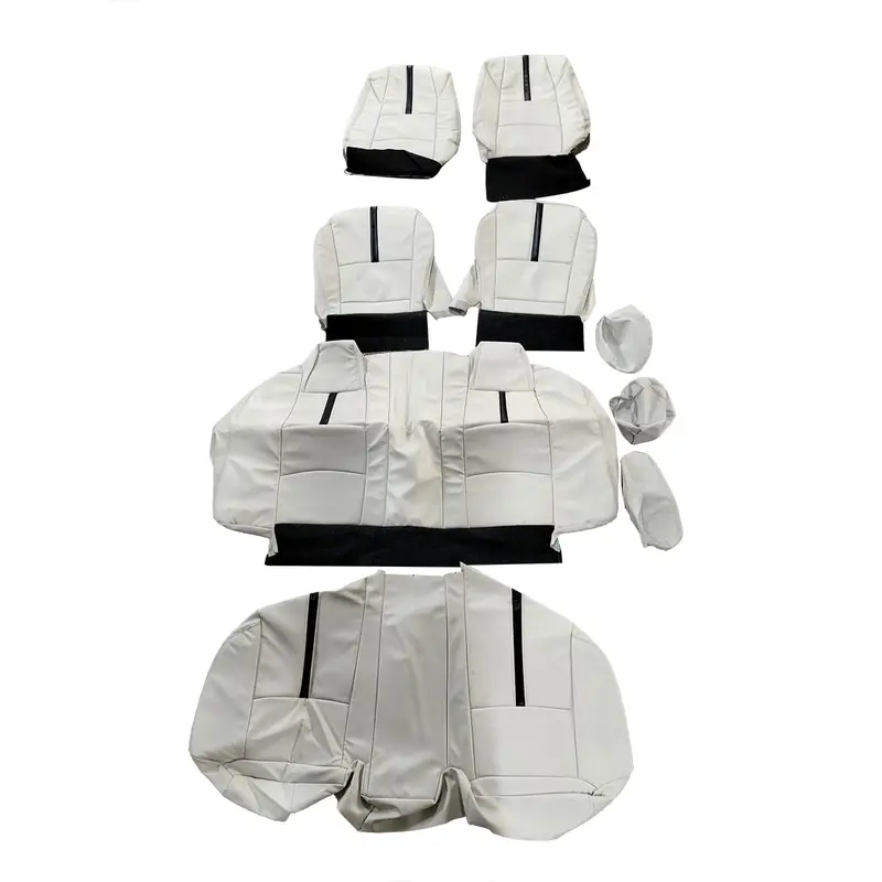 Used Changan Alsvin Type R Style Seat Cover Off White With Black 9 Pcs 2021 - 2025 2