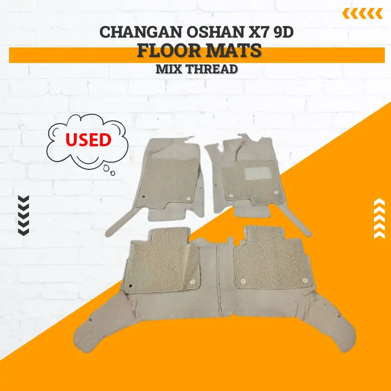 Used Changan Oshan X7 9D Floor Mats Mix Thread 2022 - 2024 - Damage 1