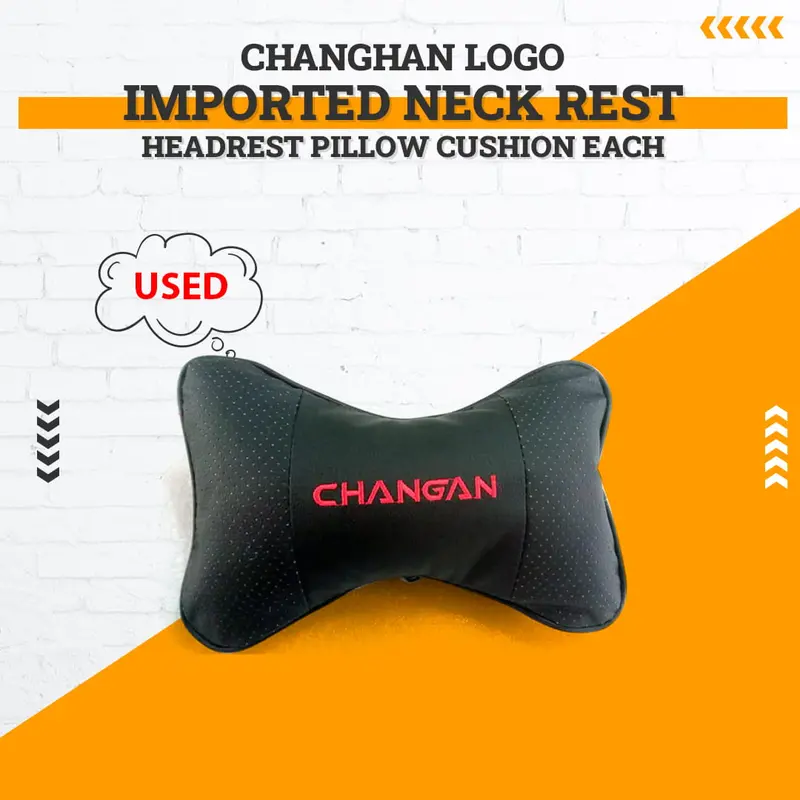 Used Changhan Logo Imported Neck Rest Headrest Pillow Cushion Each 1