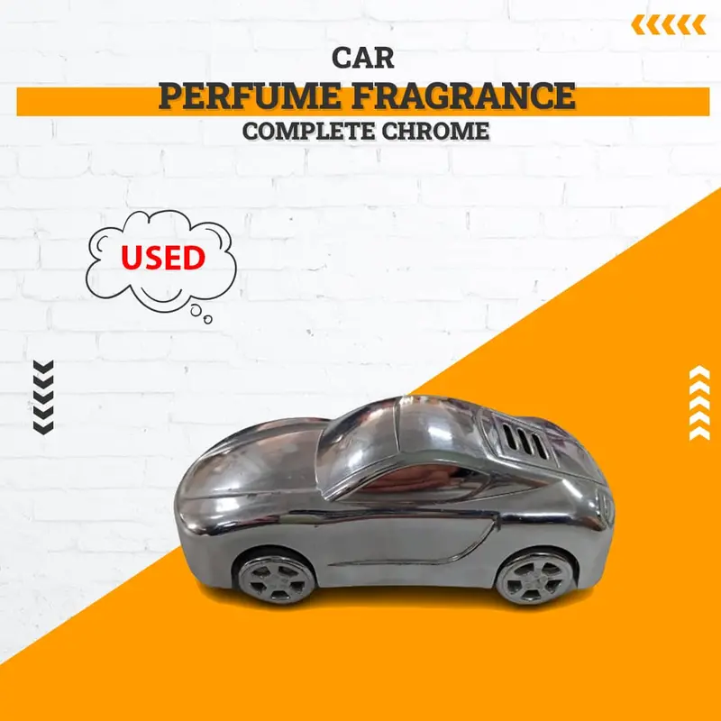 Used Complete Chrome Car Perfume Fragrance - Rough Condition 1