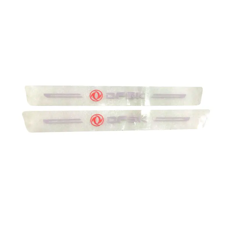 Used Dfsk Logo Door Sill Scuff Plate Protection Strips - 2 Pcs Transparent 2