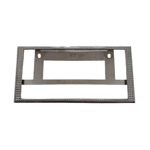 Used Diamond Style Plastic License Number Plate Frame Chrome - Each - Rough Condition 2