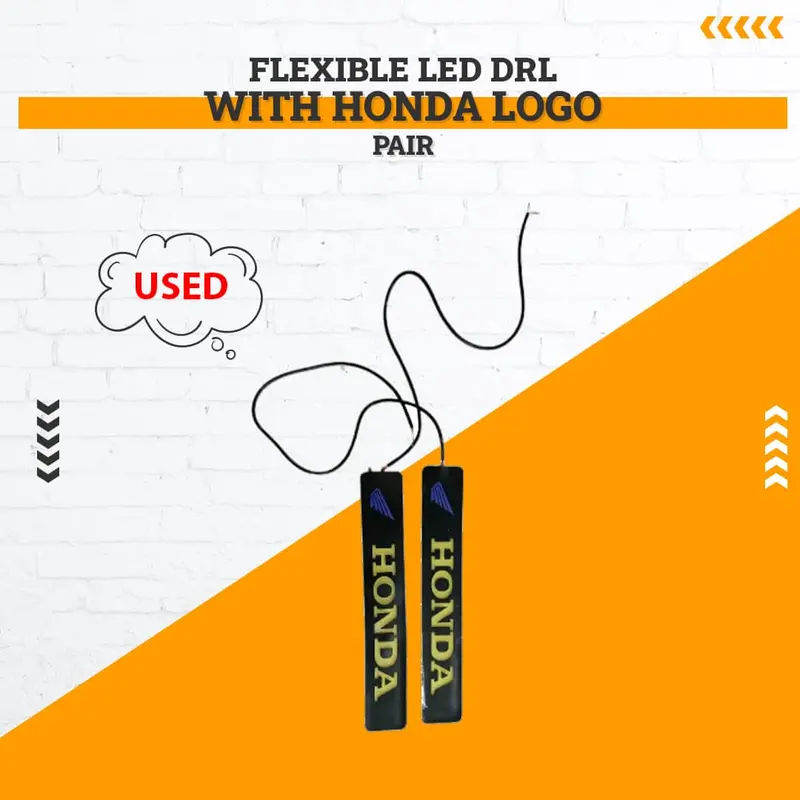 Used Flexible Led Drl With Honda Logo - Pair (Led Not Working) 1