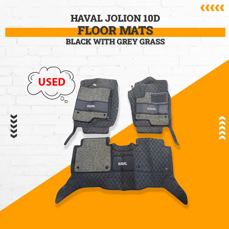 Used Haval Jolion 10D Floor Mats Black With Grey Grass 2021 - 2025 - Damage 1