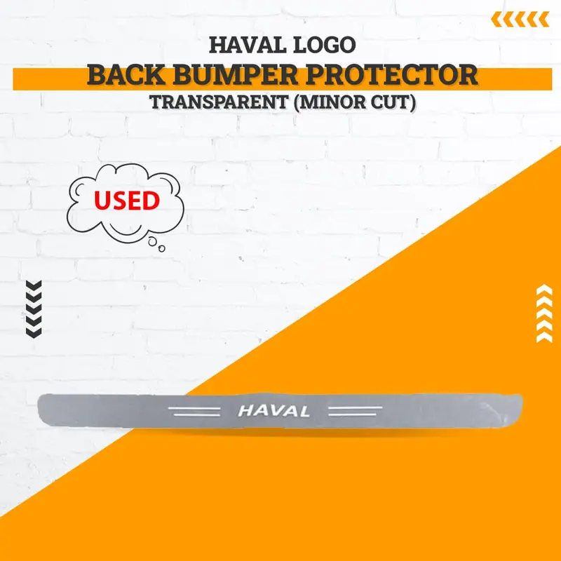 Used Haval Logo Back Bumper Protector Transparent (Minor Cut) 1