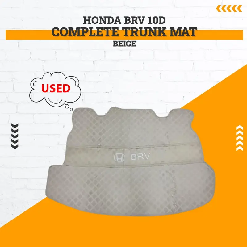 Used Honda Brv 10D Complete Trunk Mat Beige Rough Condition 2017 - 2025 1