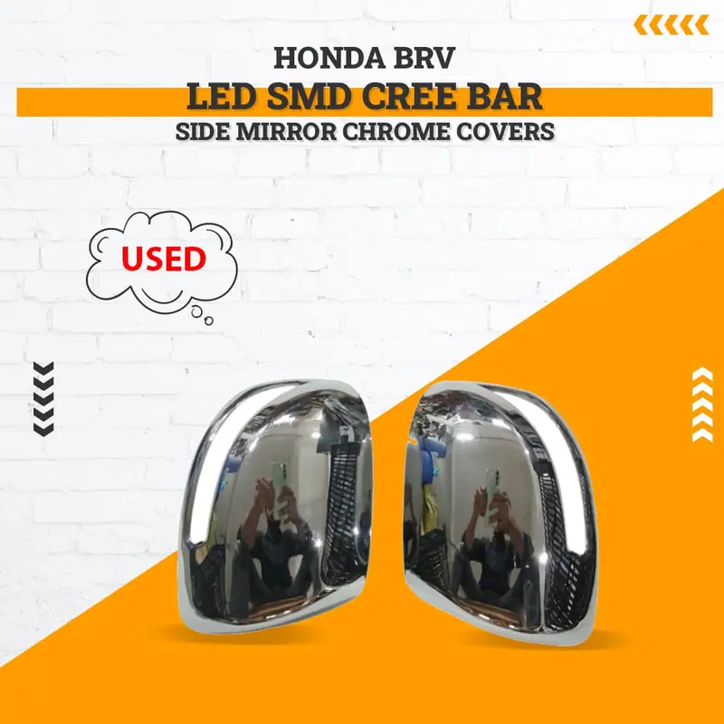 Used Honda Brv Side Mirror Chrome Covers Set 2017 - 2025 - (Minor Scratches) 1