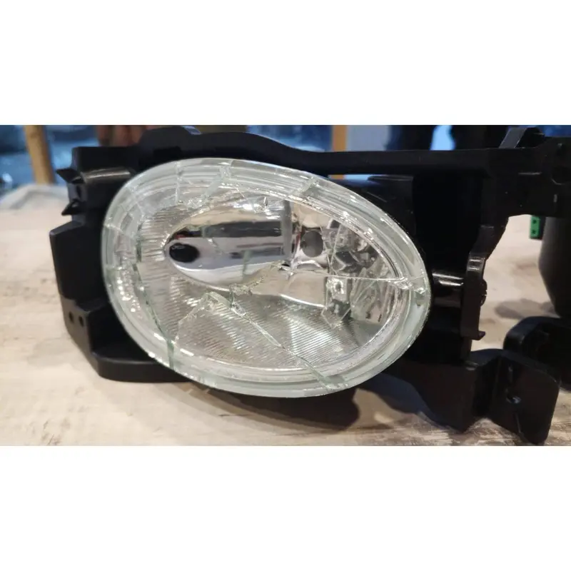 Used Honda City Dlaa Fog Lamps Bumper Light Glass Damage - Just With Chrome Trim Cover Hd536e - Model 2014-2021 2