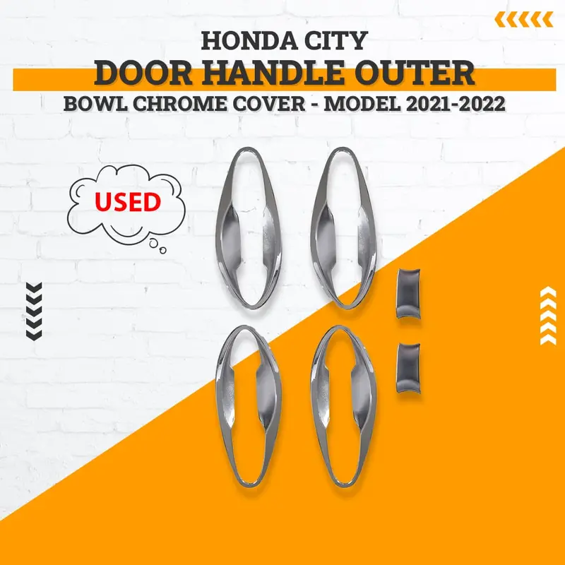 Used Honda City Door Handle Outer Bowl Chrome Cover 2021 - 2025 1