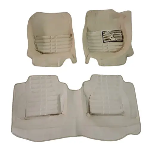 Used Honda City/Honda Fit/Honda Vezel 5D Custom Floor Mat Beige 3 Pcs - (Rough Condition) 1