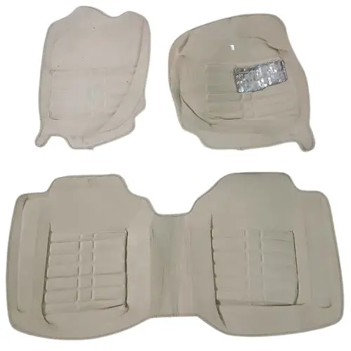 Used Honda City/Honda Fit/Honda Vezel 5D Custom Floor Mat Beige 3 Pcs - (Rough Condition) 2