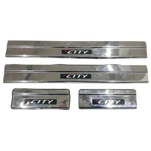 Used Honda City Metal Led Sill Plates With Logo 2021 - 2025 - Led Not Working 2