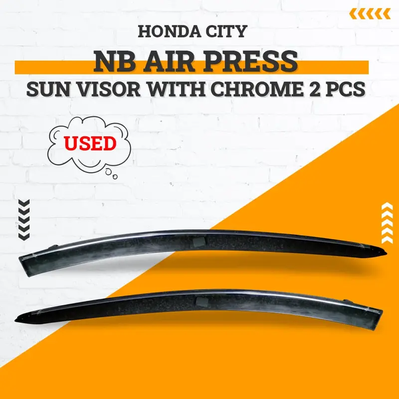 Used Honda City Nb Air Press Sun Visor With Chrome 2 Pcs 2008 - 2021 1