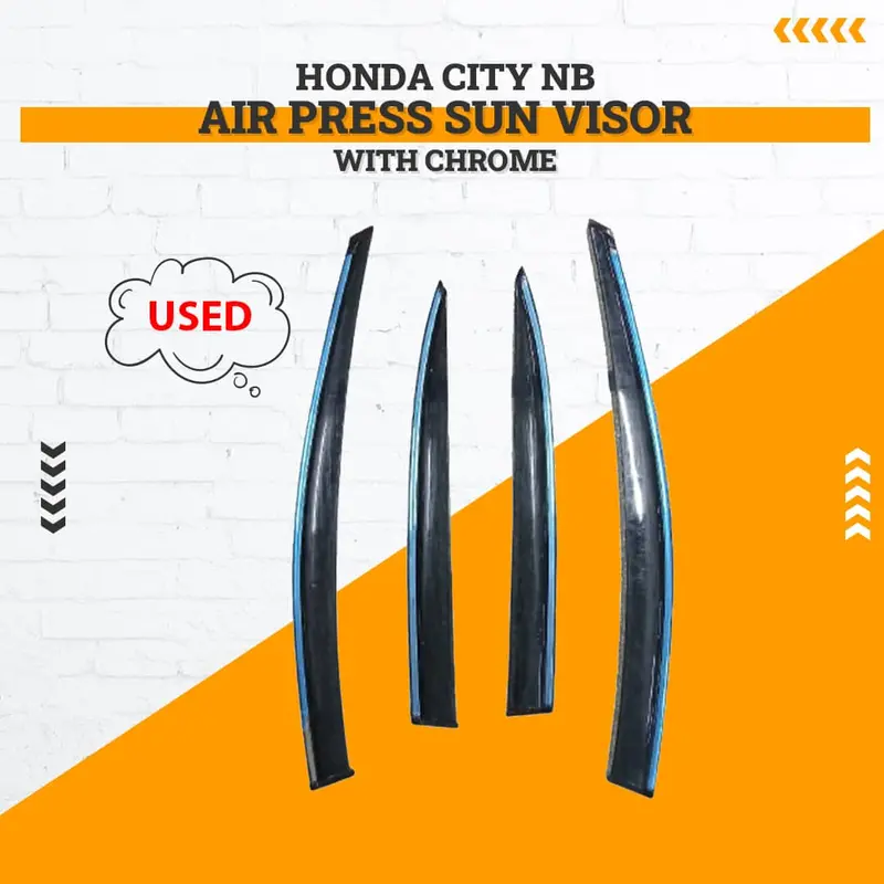 Used Honda City Nb Air Press Sun Visor With Chrome 2003 - 2006 - (Rough Condition Scratches) 1