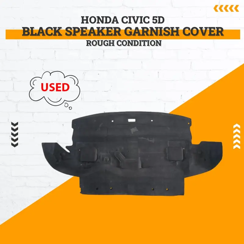 Used Honda Civic 5D Black Speaker Garnish Cover Rough Condition 2022 - 2025 1