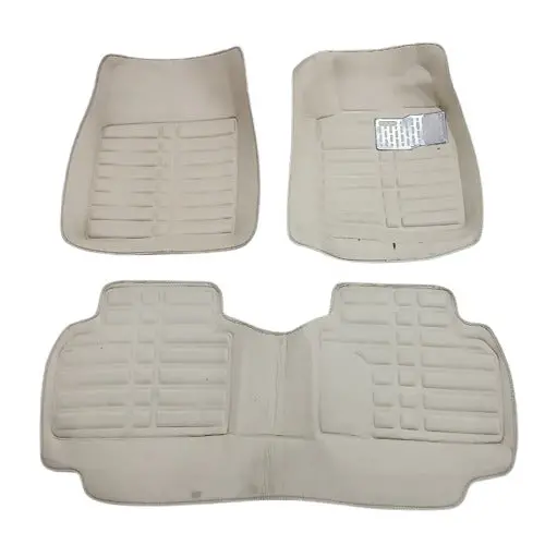 Used Honda Civic 5D Custom Floor Mats Beige 3 Pcs 2012 - 2016 - Damage 2