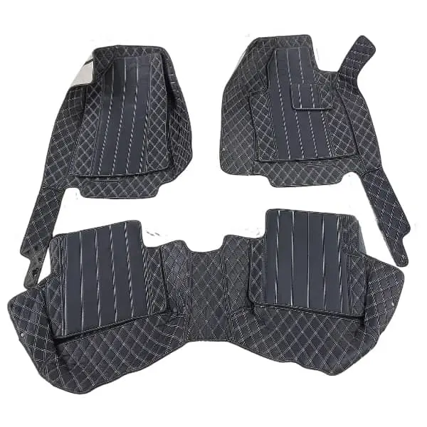 Used Honda Civic 8D Luxury Floor Mats Black 3 Pcs 2022 - 2025 2