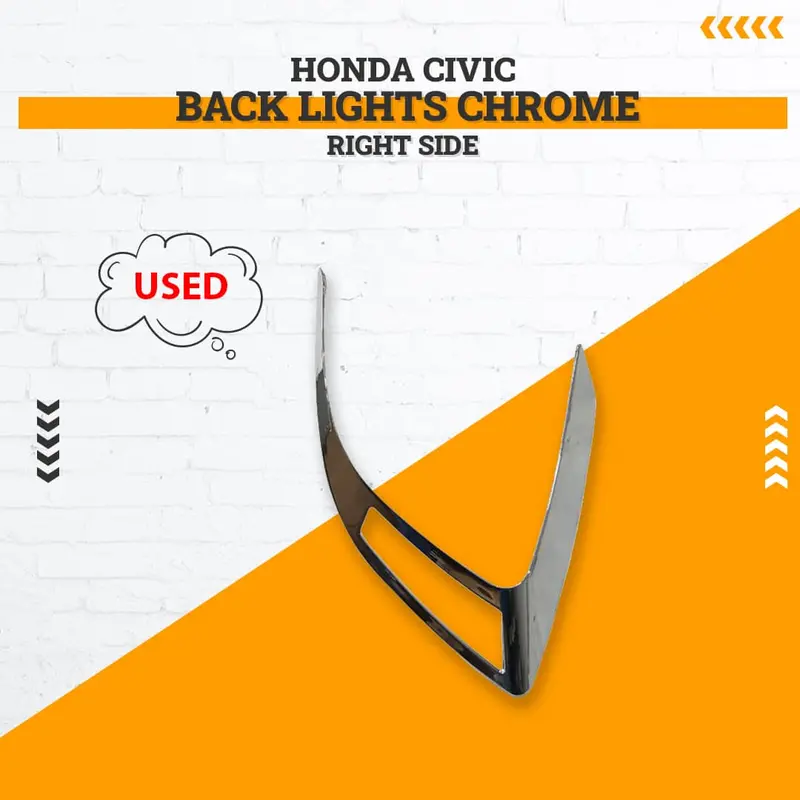 Used Honda Civic Back Lights Chrome Right Side 2016 - 2021 1