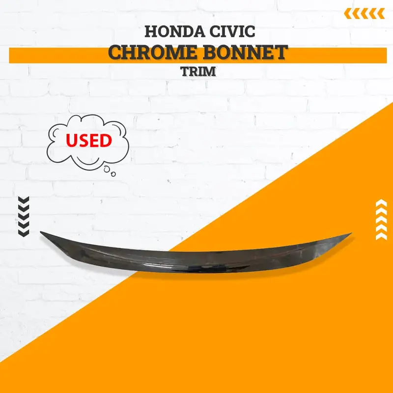 Used Honda Civic Chrome Bonnet Trim 2016 - 2021 - Rough Condition 1