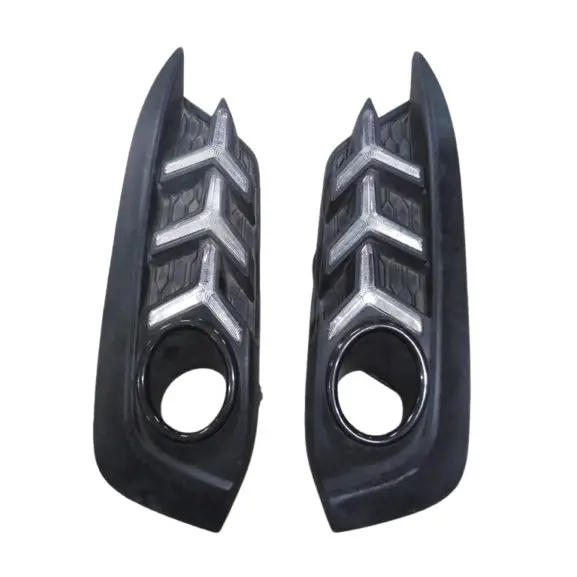 Used Honda Civic Fog Lamps Lights Drl Cover V3 Mustang Style - (Without Wiring)- Model 2016-2021 2