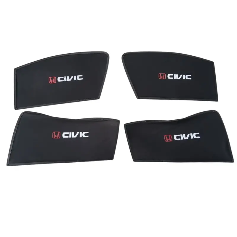 Used Honda Civic Foldable & Flexible Sunshade With Logo 2012 - 2016 - Rough Condition 2
