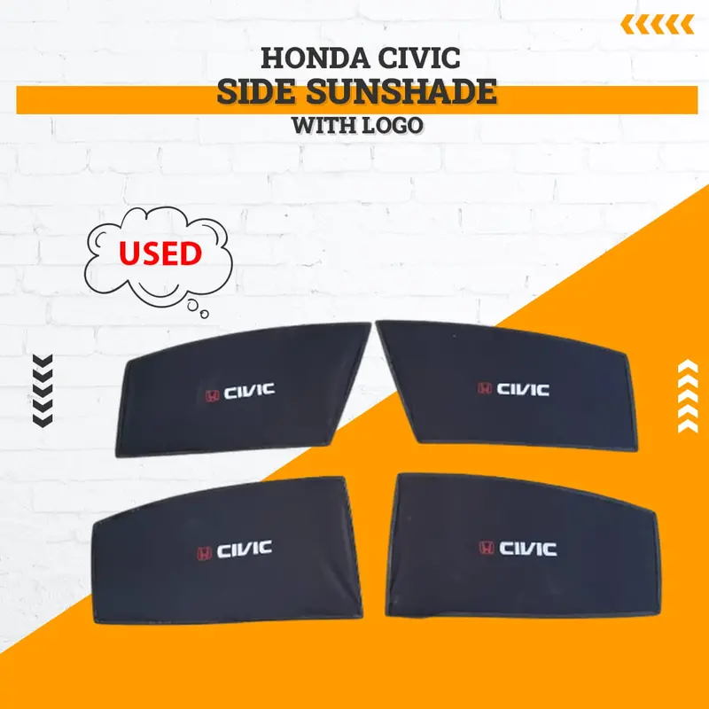Used Honda Civic Side Sunshade With Logo 2006 - 2012 - Damage 1