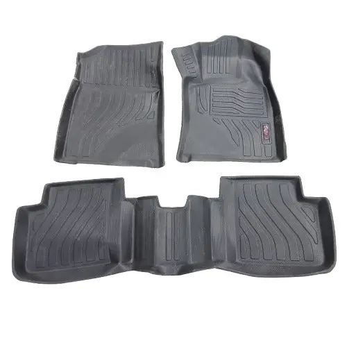 Used Honda Civic Tpe Floor Mats Black 3 Pcs - (Minor Damage) 2
