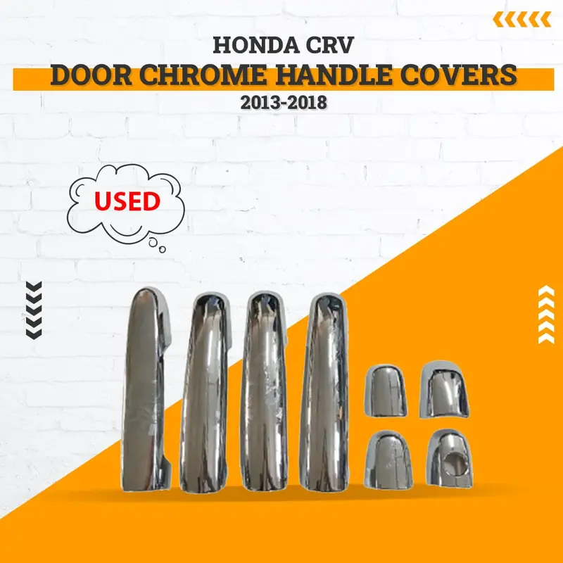 Used Honda Crv Door Chrome Handle Covers 2012 - 2018 - (Rough Condition Scratches) 1