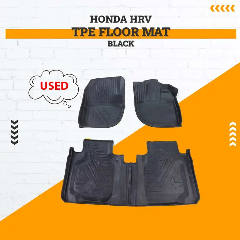 Used Honda Hrv Tpe Floor Mat Black 2022 - 2025 - Damage 1
