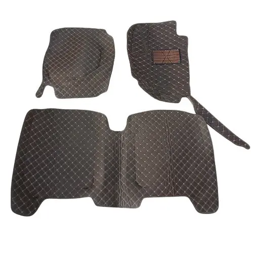 Used Honda Vezel 7D Floor Mats Coffee 3 Pcs Set 2013 - 2025 - Rough Condition 2