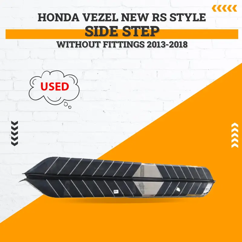Used Honda Vezel New Rs Style Side Step Without Fittings 2013 - 2018 1
