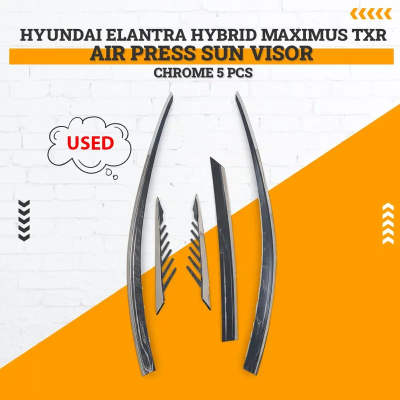 Used Hyundai Elantra Hybrid Maximus Txr Air Press Sun Visor Chrome 5 Pcs 2024 - 2026 1
