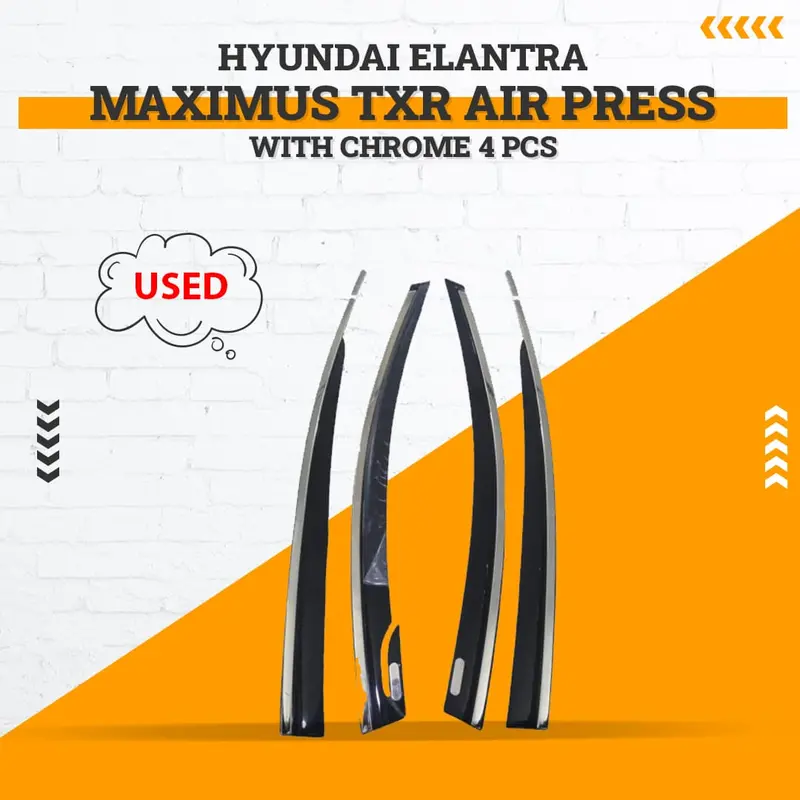 Used Hyundai Elantra Maximus Txr Air Press With Chrome 4 Pcs - (1 Pc Damage) 2021-2024 1