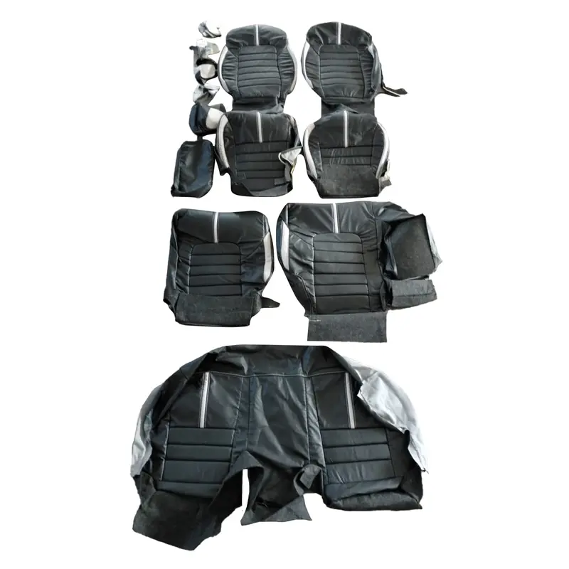 Used Hyundai Tucson Hockey Design Seat Covers 2020 - 2024 - Black Grey 13 Pcs 2