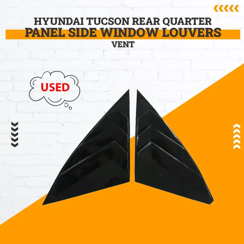 Used Hyundai Tucson Rear Quarter Panel Side Window Louvers Vent 2020 - 2024 - (Corner Damage) 1