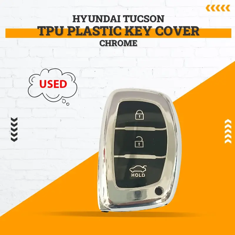 Used Hyundai Tucson Tpu Plastic Key Cover Chrome 2020 - 2024 - (Minor Damage) 1