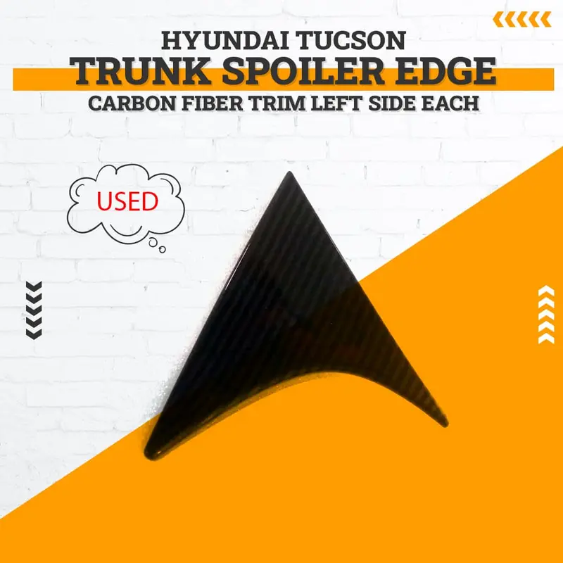 Used Hyundai Tucson Trunk Spoiler Edge Carbon Fiber Trim 2020 - 2024 - Left Side Each 1